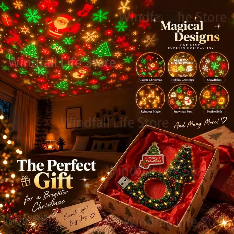 USB Powered Christmas Projector Light